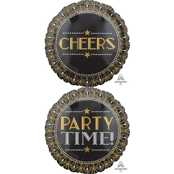 Amscan Gastby Cheers Party Time Balloon 1 Amscan Gastby Cheers Party Time Balloon