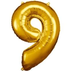 Amscan Gold Large Number Balloon 9