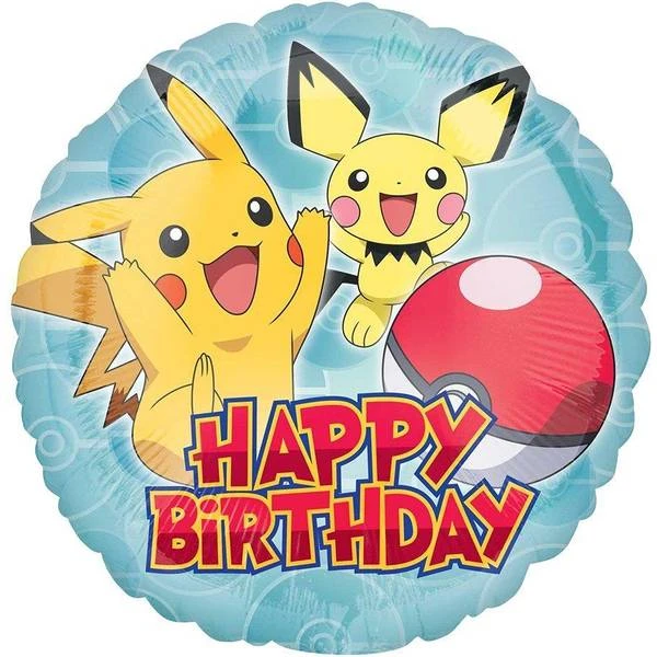 Amscan Happy Birthday Baby Pikachu Pokemon Standard Balloon 1 Amscan Happy Birthday Baby Pikachu Pokemon Standard Balloon