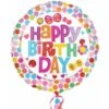 Amscan Happy Birthday Floral Foil Balloon
