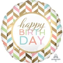 Amscan Happy Birthday Jumbo Pastel Celebration Foil Balloon, None