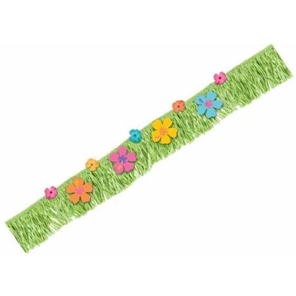 Amscan Hawaiian Hibiscus Fringe Banner 1.8cm X 22.8cm-1 Pc, Green 1 Amscan Hawaiian Hibiscus Fringe Banner 1.8cm X 22.8cm-1 Pc, Green