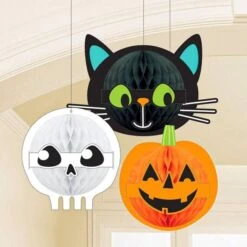 Amscan Honeycombs Spökvänner 3-pack