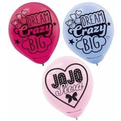 Amscan JoJo Siwa 6ct Latex Balloons