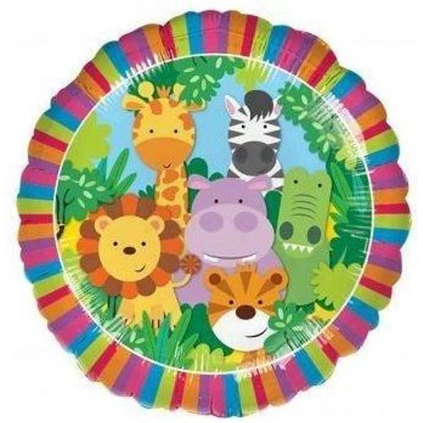 Amscan Jungle Friends Standard Balloon 1 Amscan Jungle Friends Standard Balloon