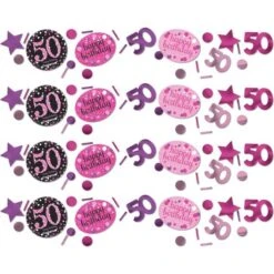 Amscan Konfetti 50 Sparkling Pink