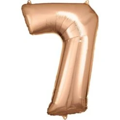 Amscan Large Rose Gold Number Balloon 7