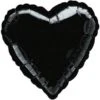 Amscan Latex Ballon Heart Black