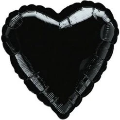 Amscan Latex Ballon Heart Black
