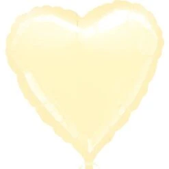 Amscan Latex Ballon Heart Pearl Yellow
