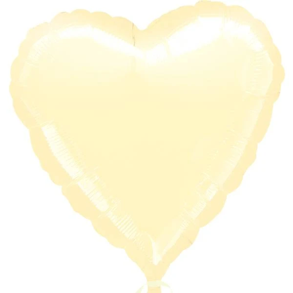Amscan Latex Ballon Heart Pearl Yellow 1 Amscan Latex Ballon Heart Pearl Yellow