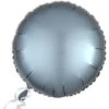 Amscan Loftus International A3-6812 18 In. Steel Blue Round Satin Luxe HX Balloon