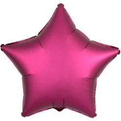 Amscan Loftus International A3-6829 19 In. Pomegranate Star Satin Luxe Balloon