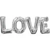 Amscan Love Supershaper Silver Foil Balloon P35