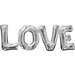 Amscan Love Supershaper Silver Foil Balloon P35