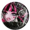 Amscan Monster High Paper Plates Disposable Dinnerware