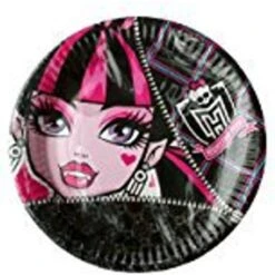 Amscan Monster High Paper Plates Disposable Dinnerware