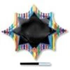 Amscan Multi-Stripe Burst Blackboard XL Write-On Foil Balloon 35/88cm X 29/73cm P38