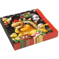 Amscan Napkins Super Mario Luncheon 20-pack
