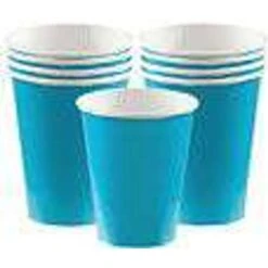 Amscan Paper Cup Carribean Blue 8-pack