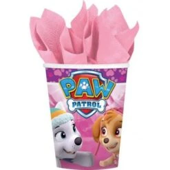 Amscan Paper Cup Paw Patrol USA Pink 8-pack