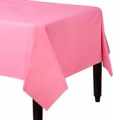 Amscan Paper Table Covers Bright Pink Disposable Dinnerware