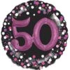 Amscan Pink Celebration 50 Foil Multi-Balloons P75