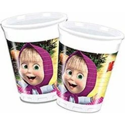 Amscan Plastic Cups Masha And The Bear 86513