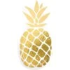 Amscan Plates Formshaped Pineapple Vibes White/Gold 6-pack