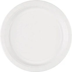 Amscan Plates Frosty White 8-pack