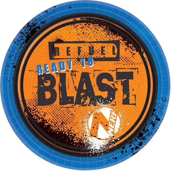 Amscan Plates Nerf 8-pack 1 Amscan Plates Nerf 8-pack
