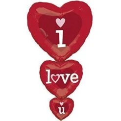 Amscan S/SHAPE:I LOVE YOU-STACKER Foil Balloons 1721701