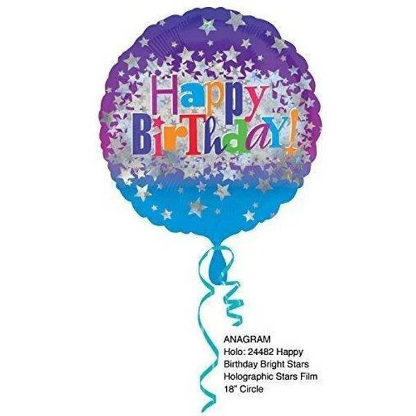 Amscan SD-C:Happy Birthday Bright Stars Foil Balloons 2448201 1 Amscan SD-C:Happy Birthday Bright Stars Foil Balloons 2448201