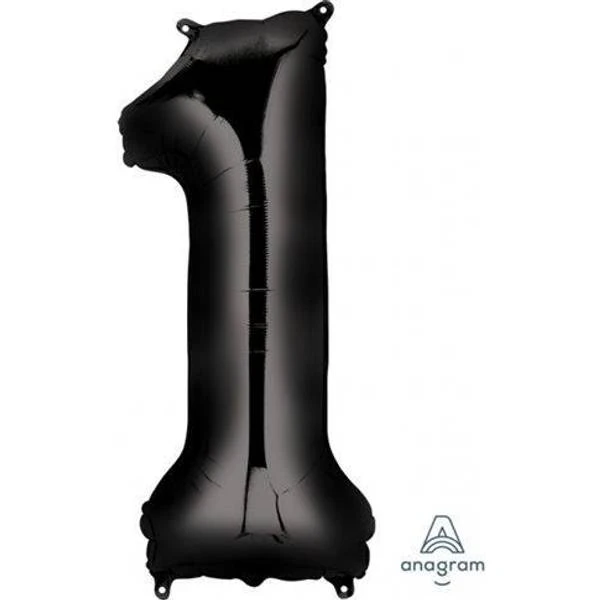 Amscan Sifferballonger Svart 86 Cm 1 Amscan Sifferballonger Svart 86 Cm