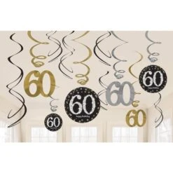 Amscan Spiraler 60 År