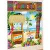 Amscan Tiki Scene Setter Wall Decorating Kit-5 Pcs, Multicolor