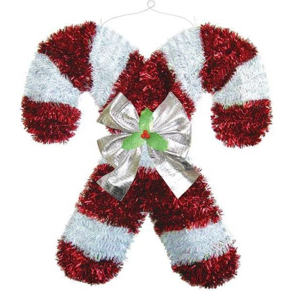 Amscan Tinsel Deluxe Christmas Candy Canes 17" X 18" Michaels Multicolor 17" X 18" 1 Amscan Tinsel Deluxe Christmas Candy Canes 17" X 18" Michaels Multicolor 17" X 18"