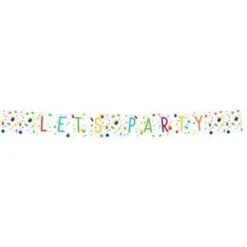 Amscan Wimpelkette Confetti Birthday Papier 185 X 19 Cm