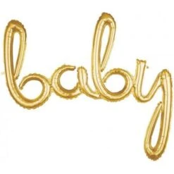 Amscan Balloon Baby 39 Cm Gold Foil