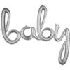 Amscan Balloon Baby 39 Cm Silver Foil