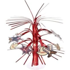 Amscan Festdekoration Vilde Vesten 19 Cm Folie/papir Rød