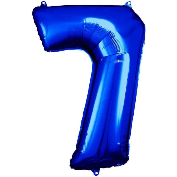 Amscan Foil Balloon 58 X 88 Cm Number 7 Blue 1 Amscan Foil Balloon 58 X 88 Cm Number 7 Blue