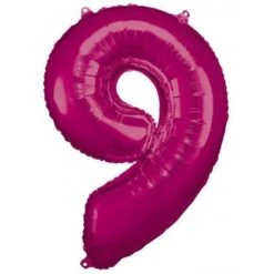 Amscan Foil Balloon 63 X 86 Cm Number 9 Pink