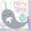 Amscan Napkins Narwhal Multicolor 33 X 33 Cm 8 Pieces