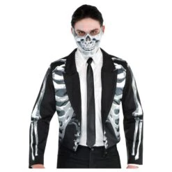 AMSCAN Mens Black & Bone Jacket