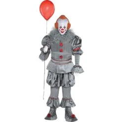 AMSCAN Adult Tattered Pennywise Costume Plus Size - It Chapter Two