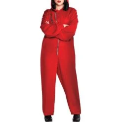AMSCAN Adult Money Heist Costume Plus Size 5 AMSCAN Adult Money Heist Costume Plus Size -Amscan P842707 02