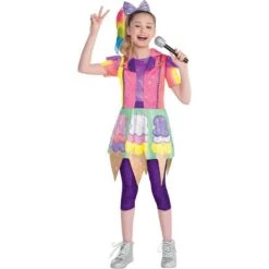 AMSCAN Child Ice Cream Cone JoJo Siwa Costume - Nickelodeon