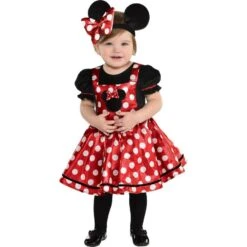 AMSCAN Child Red Polka Dot Minnie Mouse Costume - Disney