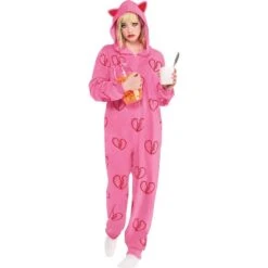 AMSCAN Adult Heart Break Onesie Harley Quinn Costume - Birds Of Prey